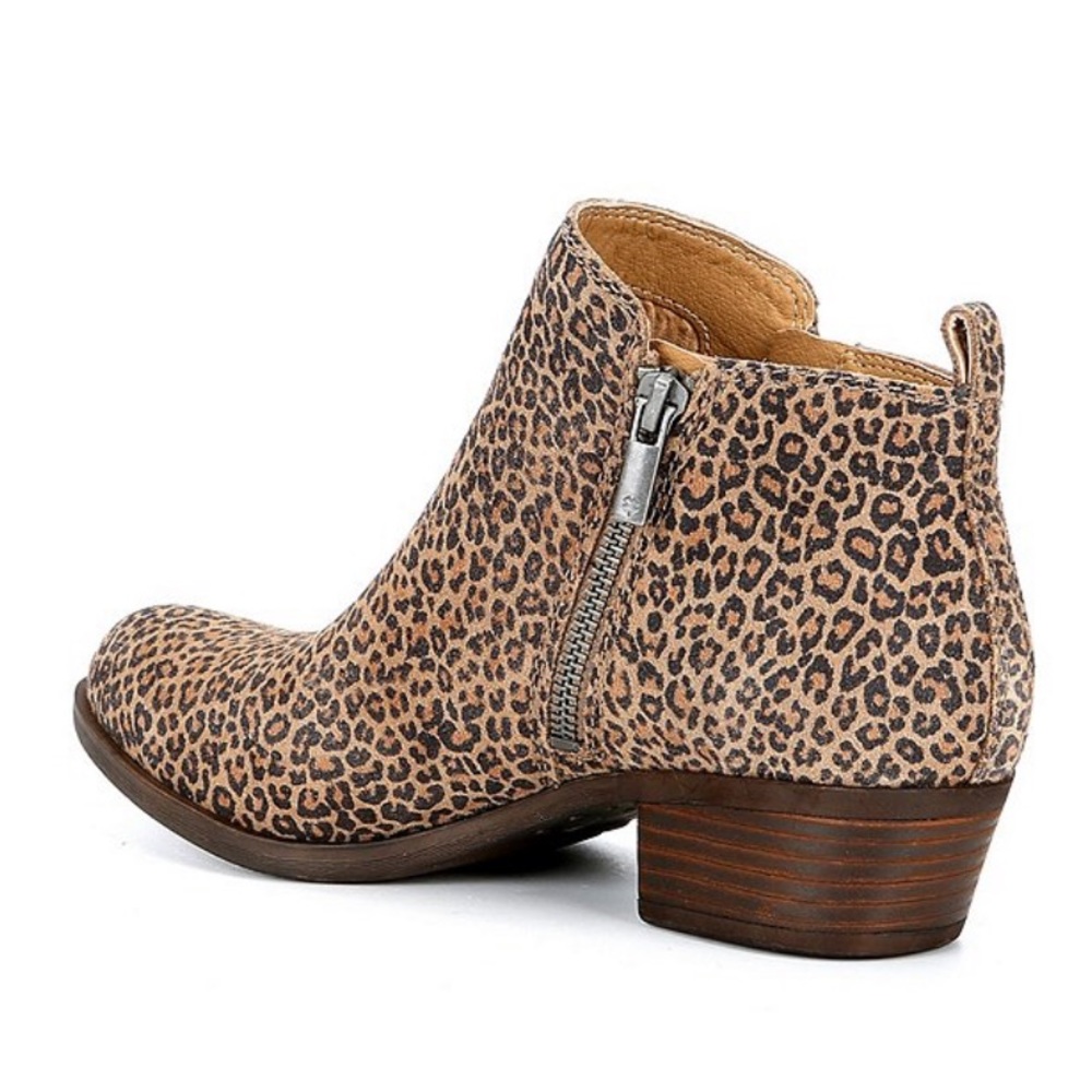 Lucky Brand leopard booties boot